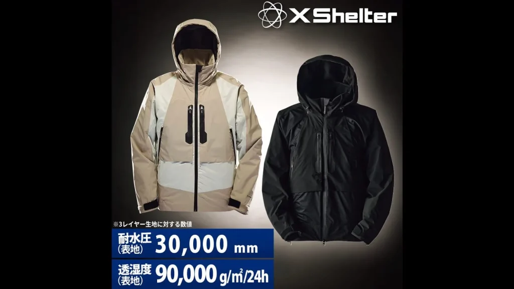ワークマンXshelter断熱βプレミアム超透湿防水防寒ジャケット